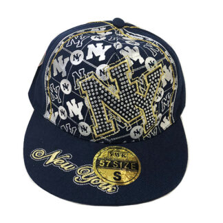 FBH026-Golden NY Embroidered Fitted hat(Dozen)