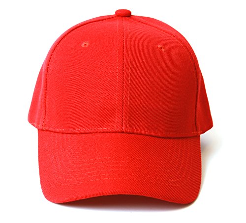 CP15-Plain Baseball Hats-Red(Dozen) – DRL Wholesale