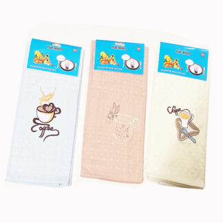 TL374-Coffee Design Hand Towel(Dozen Assorted)