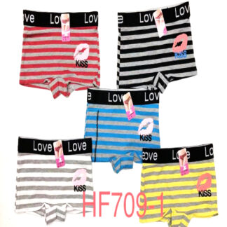 HF709-1-Lady's Love Booty Shorts Underwear (30Pcs Assorted colors)