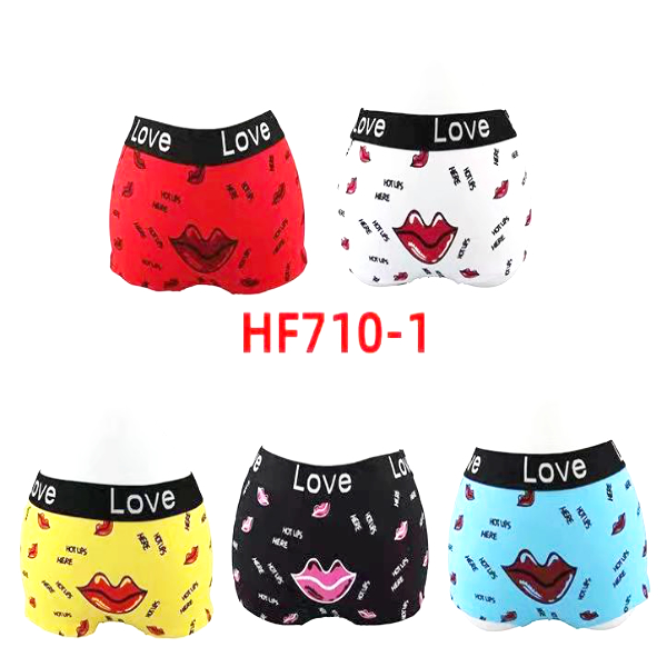 HF710-1 Lady's Love Booty Shorts Underwear (30Pcs Assorted Colors