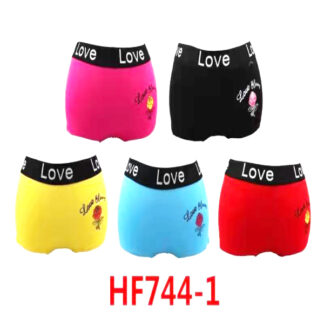 HF744-1 Ladys Love Booty Shorts Underwear (30Pcs Assorted Colors) – DRL  Wholesale