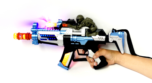 JQ3011A-Mech Light Up Toy Gun – DRL Wholesale