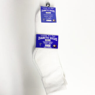 Diabetic White Ankle Socks 10-13 (Sold by the Dozen)