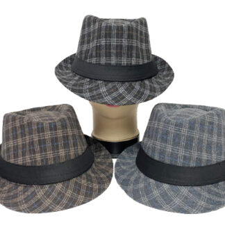 FDH925-Winter Fedora Hats (Assorted Colors, Sold by the Dozen)