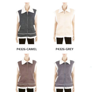 P4326-Winter Fur Lined Vest (Assorted Colors and Sizes)