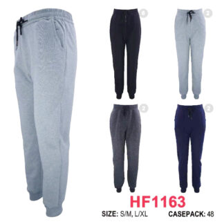 HF1163-Men's Fur Lined Sweat Pants (Assorted Colors and Sizes)