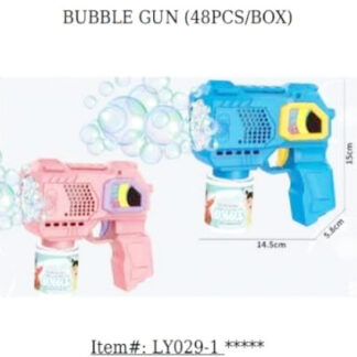 LY029-1-Bubble Gun (6in, Assorted Colors)
