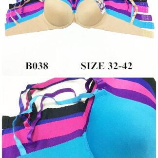 B038-Lady Bra (Assorted Colors, Sold by the Dozen)