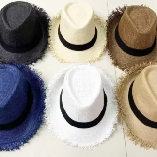 FDH931-Fancy Fedora Hats (Assorted Colors, Sold by the Dozen)
