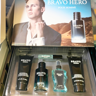 V2-Bravo Hero Men’s 5pc Cologne Set (6pc Min)