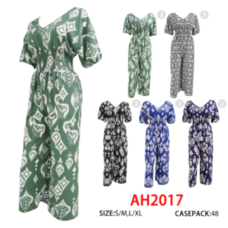 AH2017-Lady's 1pc Jumpsuit (Assorted Colors and Sizes)