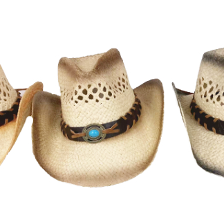 J001-265-Blue Jewel Cowboy Hat (Assorted Colors, Min 12 Pieces)