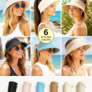 J001-27-Lady's Summer Hat with Velcro Back Attachment (Assorted Colors, Min 12 Pieces)