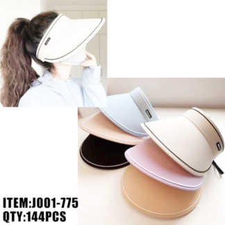 J001-775-Lady's Oversize Sun Visor  (Assorted Colors, Min 12 Pieces)