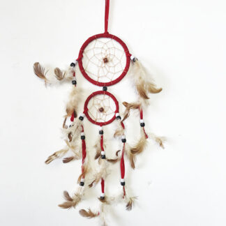 04043-Dream Cathcer 2Hoops (color assorted)Size:6inX12in