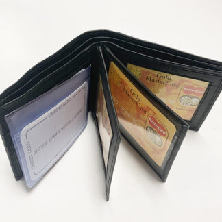 29BK-BI Fold Black Wallets(Dozen)