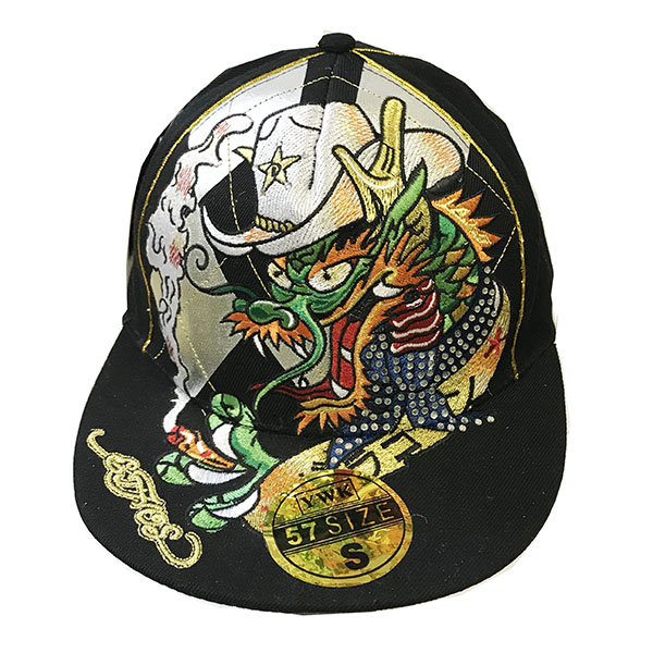 FBH801- Dragon Flat Fitted Hats(Dozen) – DRL Wholesale