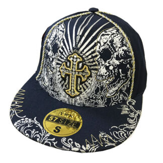 FBH809- Cross Fancy Flat Fitted Hats(Dozen)