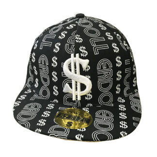 FBH7521-"$" Flat Fitted Hats(Dozen)