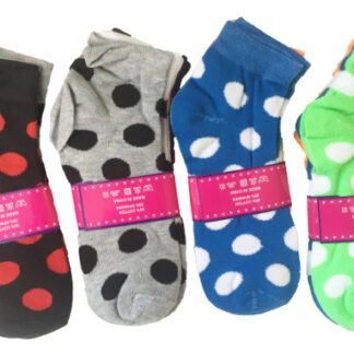 SK003-Women Short Socks Dot(Dozen)