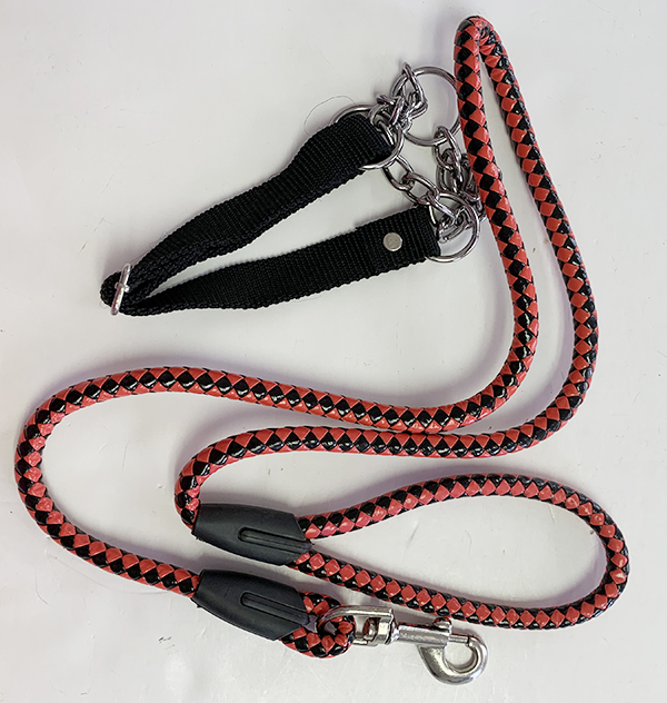 TY1407Dog Leash with Chain Collar (Color assorted size56) DRL Wholesale