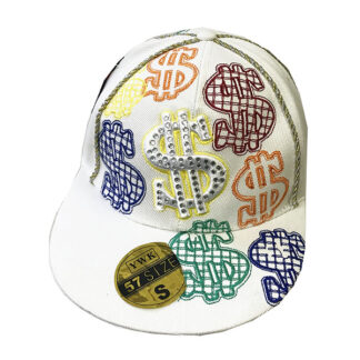FBH020-$$$ Embroidered Fitted hat (Dozen White)