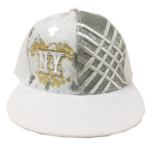 FBH017-NY Embroidered Fitted Hat(Dozen White)