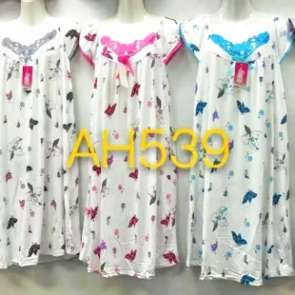 AH539-Lady's 1pc Night Gown (Assorted Colors and Sizes)