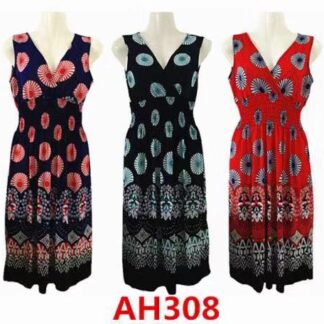 AH308-Lady short dress(Assorted color)