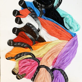 WS002-Women Silk Scarf/Spkling(Dozen-assorted colors)