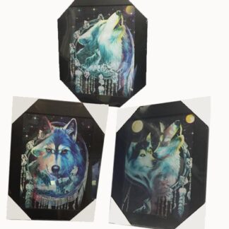 SP84017-Blue Wolf Dream(Min 2PCS)(Size:15×19, 1.5 Pounds)