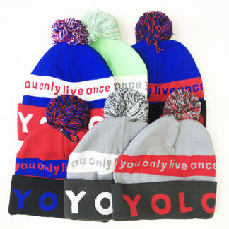 WH105- Fashion YoLo Beanie (Dozen Color Assorted)