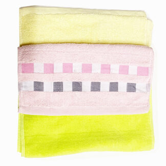 Grid Hand Towel(Assorted Colors Size:12x28)