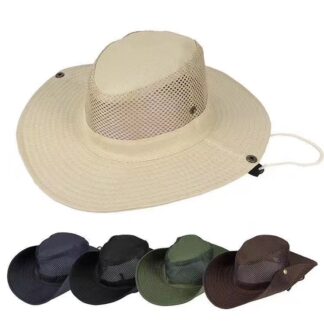 J001-623-Mesh Fishing Hat(Dozen Color Assorted)