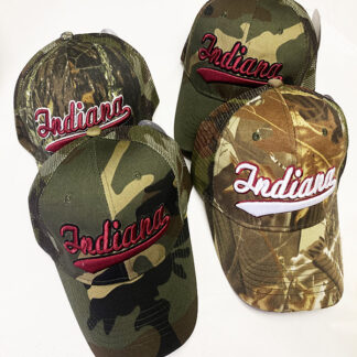 CP025-Indiana Camo Baseball Cap(Dozen Assorted)
