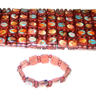 J001-Wooden Religion Bracelet (Dozen)