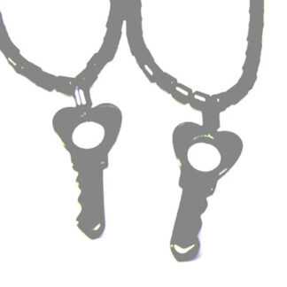 J006-Give the Key Necklaces With The Love(Dozen)