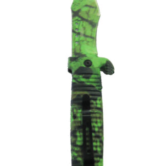 RDX8801GR-Pocket Folding Knife Camo design with Clip Size:9in