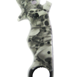 AL0082SL-Pocket Folding Knife Skull design with Clip Size:7in