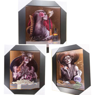 SP80126-Tequila, Jack Daniels & Relaxing Lady(Min-2pcs)(Size:15×19, 1.5 Pounds)