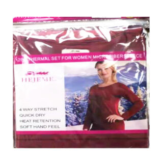 Lady's 2PC Thermal Long Underwear (Assorted Colors)