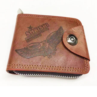 W5-Men Eagle wallet With zip and Pull Button (Dozen)