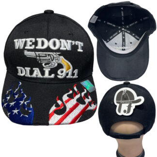 CP911-We Don't Dial 911 Hats (Dozen Assorted Colors)