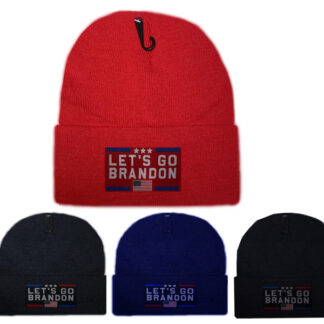 WH202425-Let‘s Go Brandon Beanie (Dozen Color Assorted)