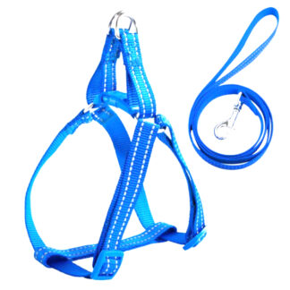9382-Large Dog Leash with Harness (4FT Assorted Colors)