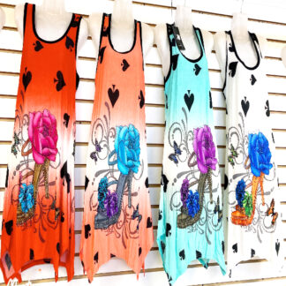 BX5001-Lady's Shirts Dress (Assorted Colors and Sizes)