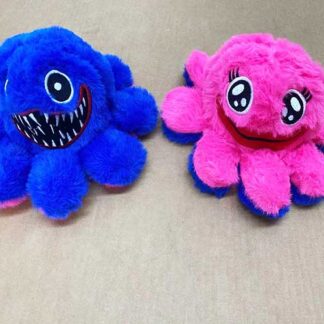 7711-Octopus Huggy Wuggy & Kissy Missy Plush Reversible