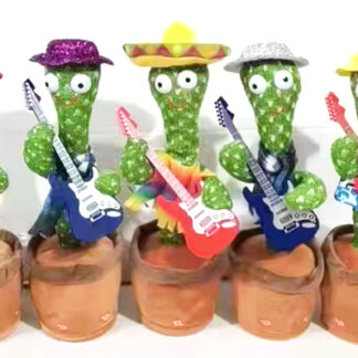 7717-Cactus Singing/Dancing/LED Toy 13in x 6in ( Assorted Styles)