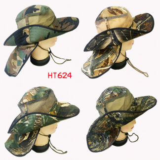 HT624-Mesh Wood Camouflage Bucket Hat-Youth Size (Dozen Assorted)
